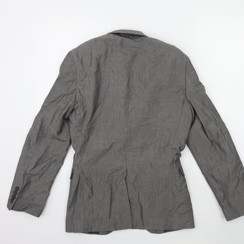Cedar Wood State Mens Grey   Jacket Suit Jacket Size 34