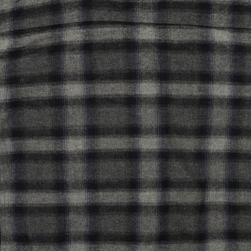 Burton Mens Green Check  Overcoat Coat Size 2XL