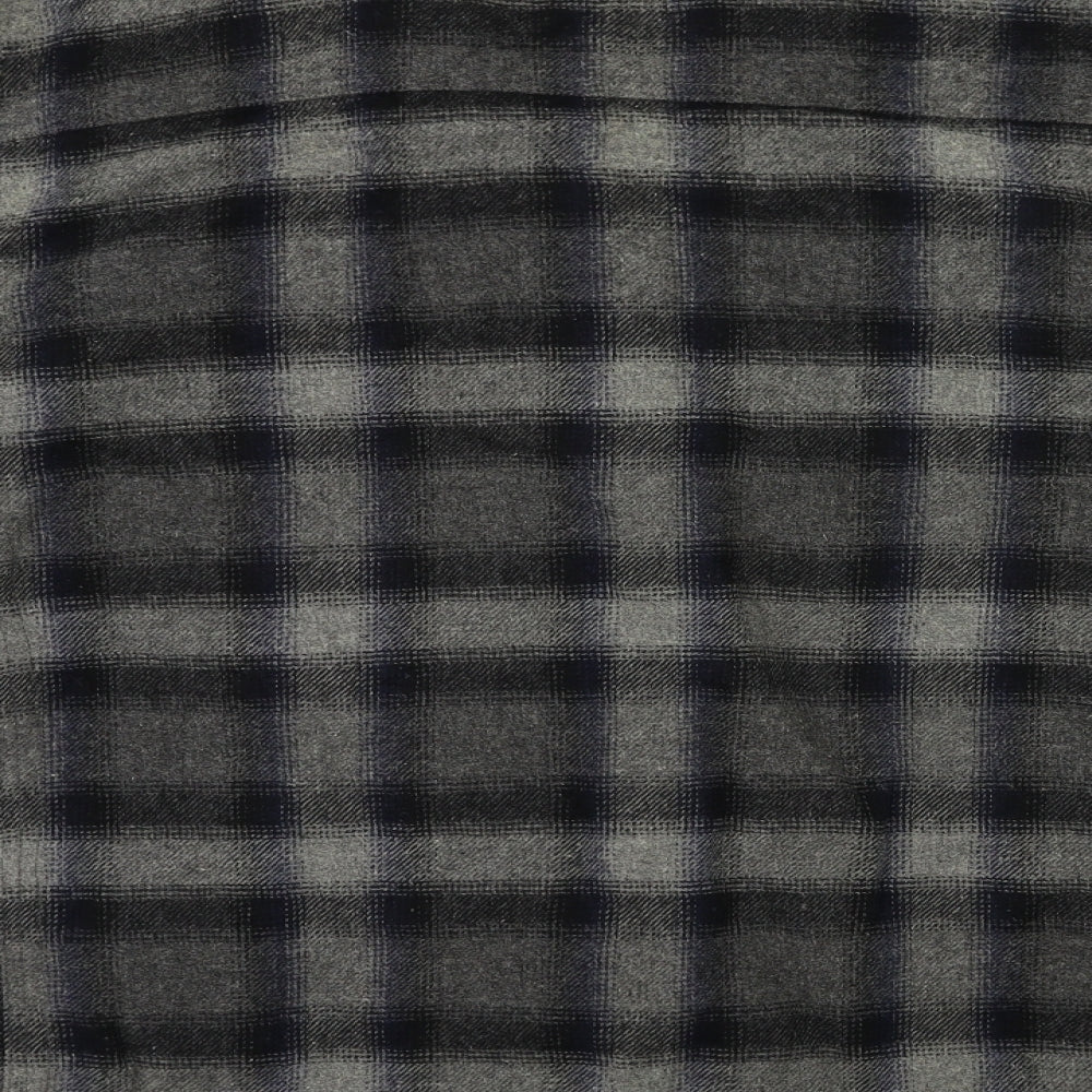 Burton Mens Green Check  Overcoat Coat Size 2XL