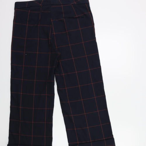 ESMARA Womens Blue Check  Trousers  Size 18 L27 in