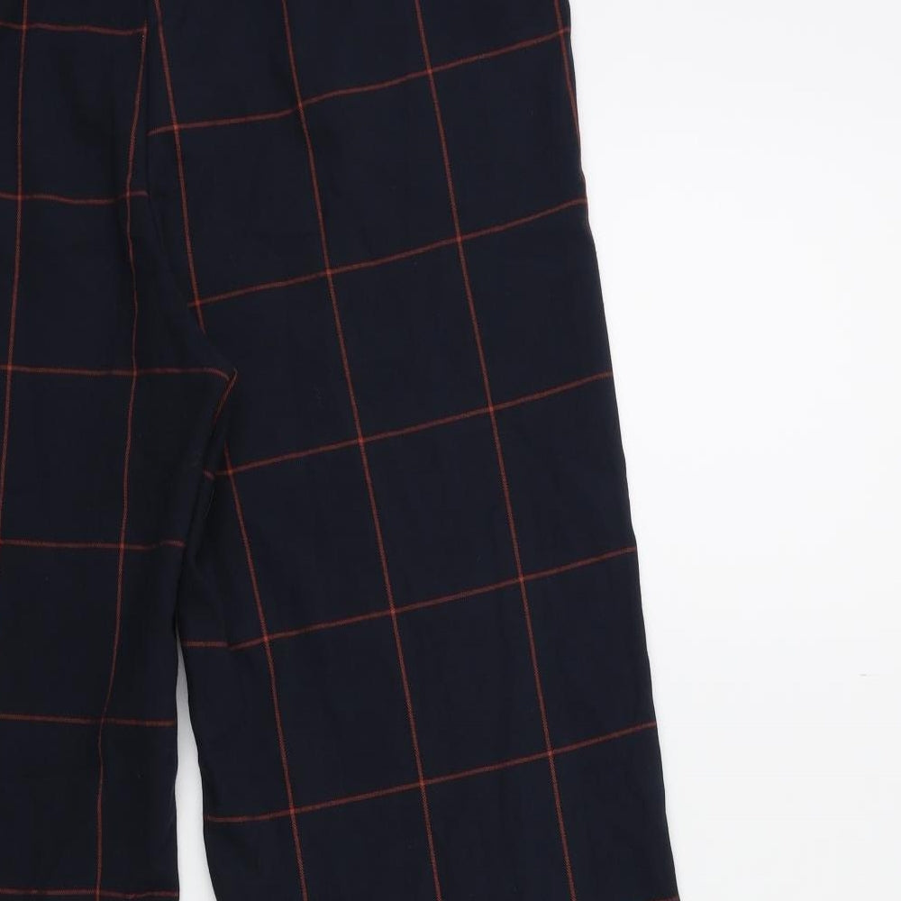 ESMARA Womens Blue Check  Trousers  Size 18 L27 in