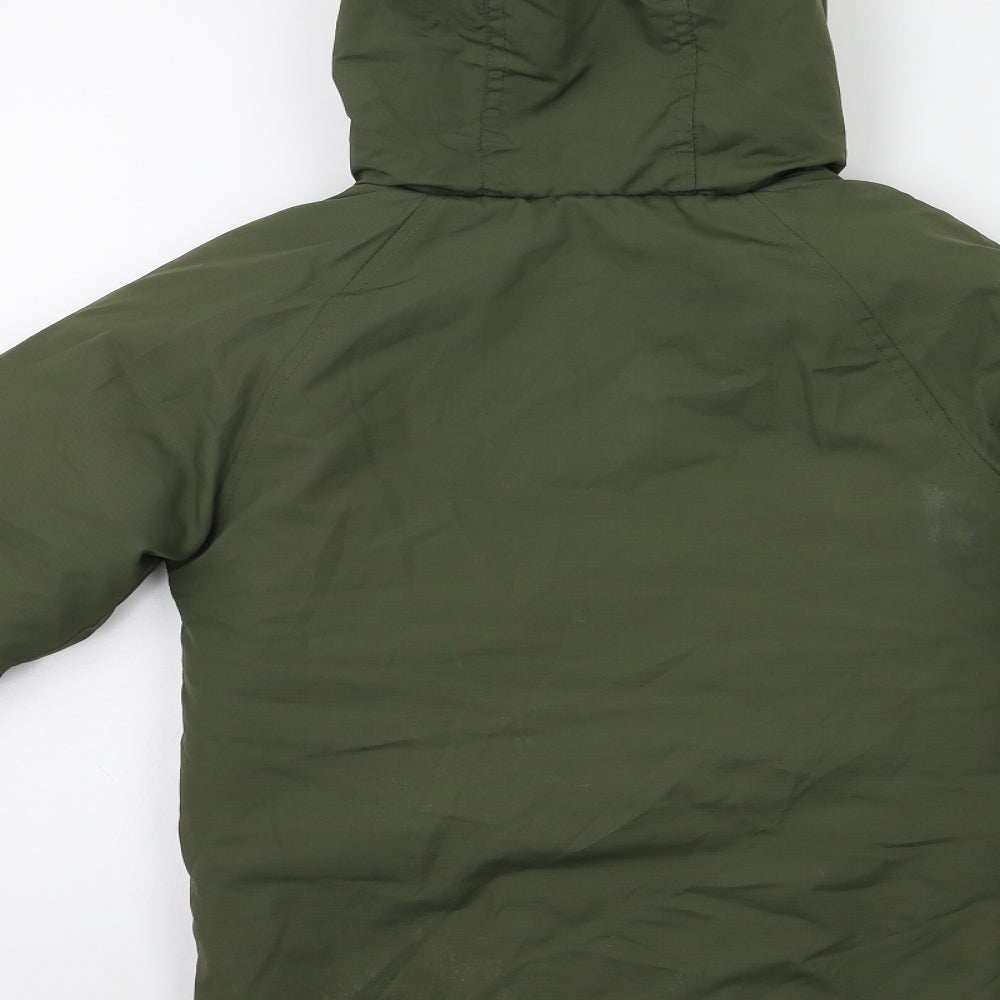 Marks and Spencer Boys Green   Overcoat Coat Size 5-6 Years