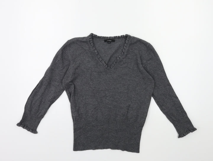 Linea Womens Grey   Pullover Jumper Size S