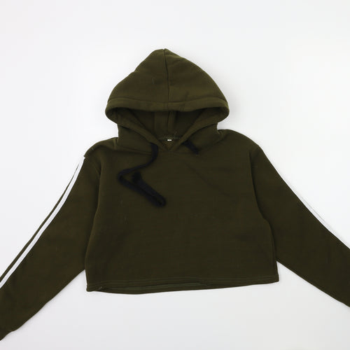 Preworn Womens Green   Pullover Hoodie Size M