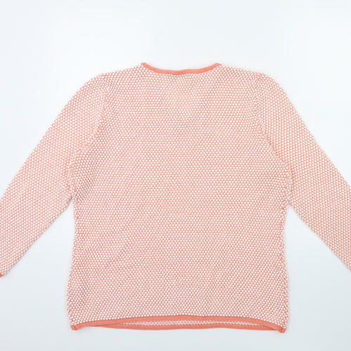 Collections Womens Orange  Knit Pullover Jumper Size 20