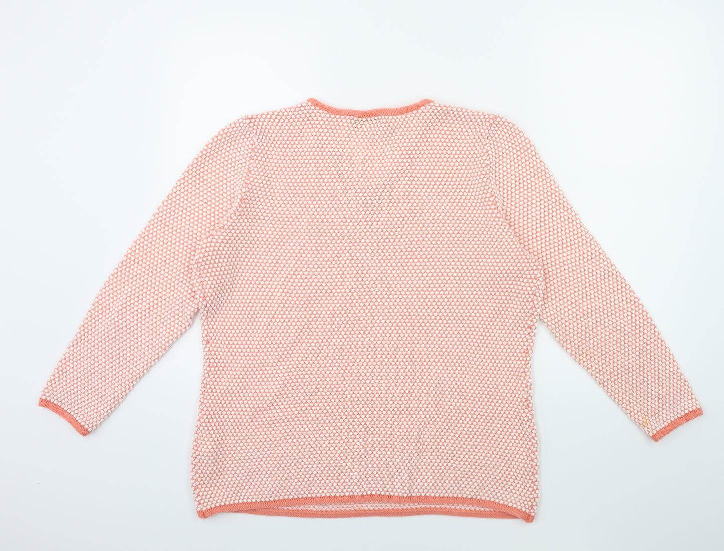 Collections Womens Orange  Knit Pullover Jumper Size 20