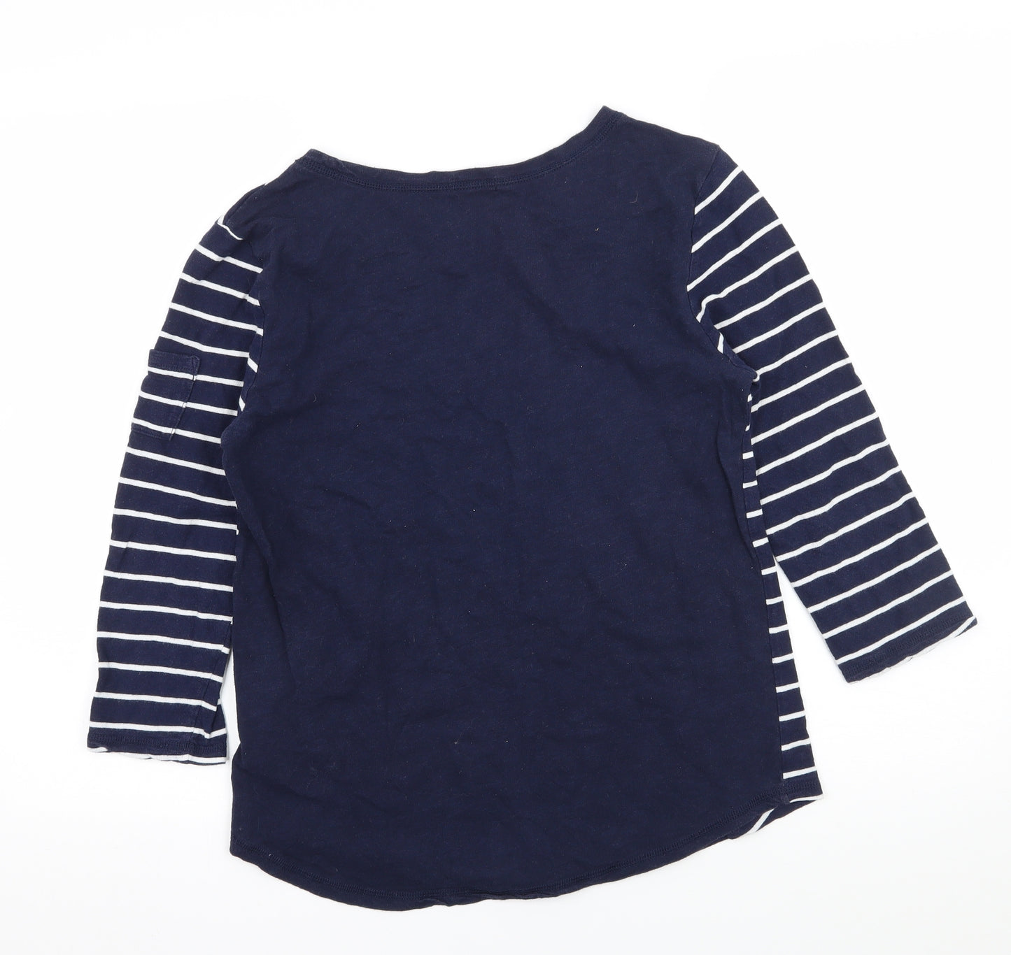 Gap Womens Blue Striped Jersey Basic T-Shirt Size M