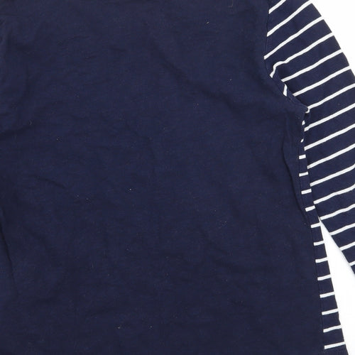 Gap Womens Blue Striped Jersey Basic T-Shirt Size M