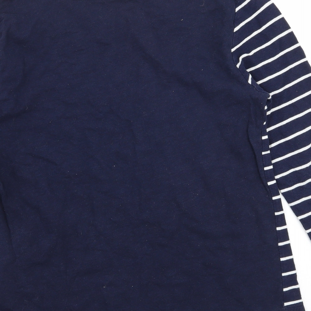 Gap Womens Blue Striped Jersey Basic T-Shirt Size M