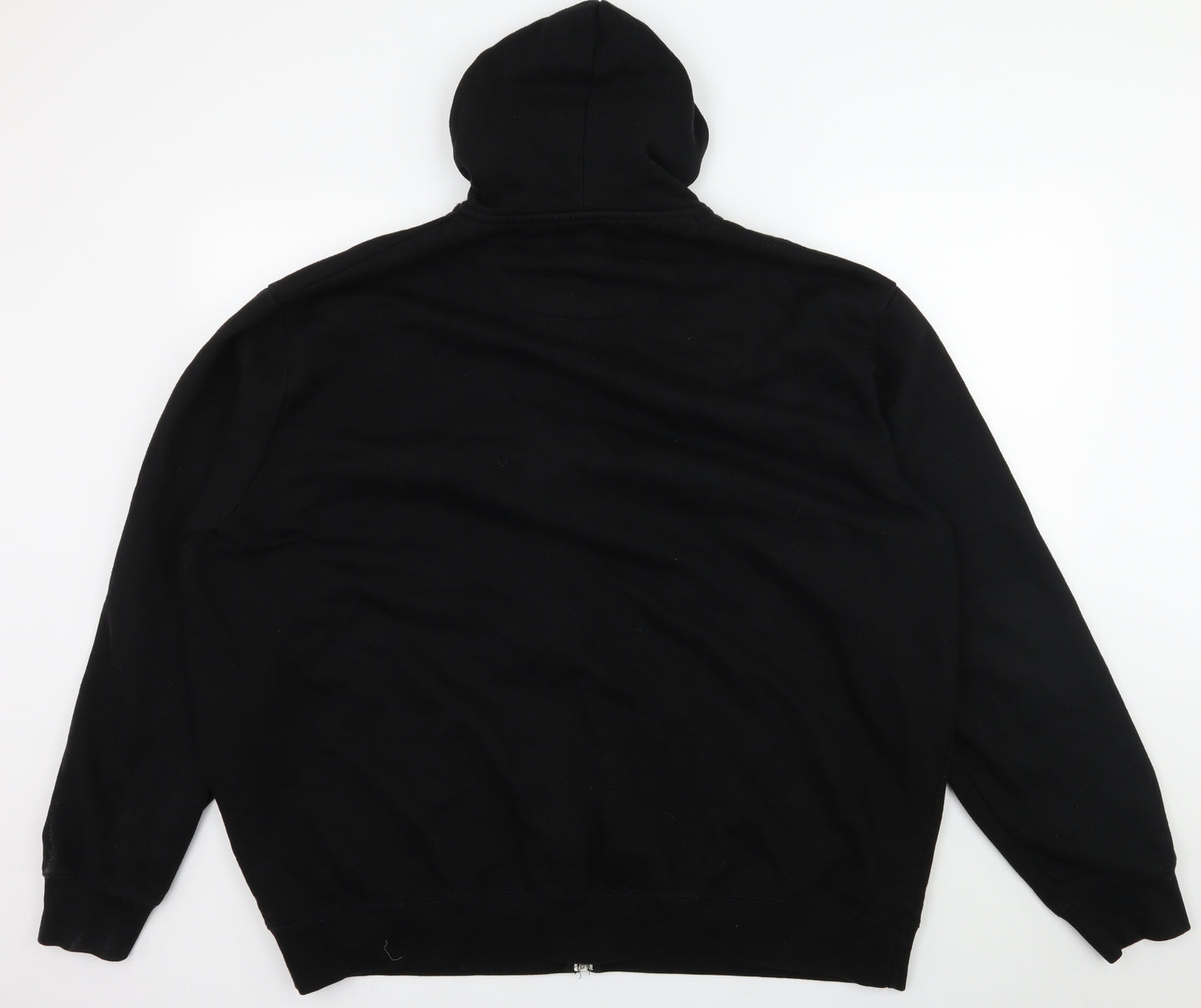 Jacamo Mens Black  Jersey Full Zip Hoodie Size 3XL