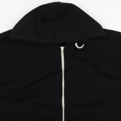 Jacamo Mens Black  Jersey Full Zip Hoodie Size 3XL