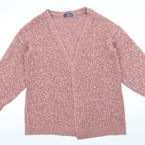 TU Womens Pink  Knit Cardigan Jumper Size 12