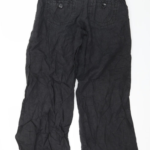 Topshop Womens Grey   Trousers  Size 12 L29 in
