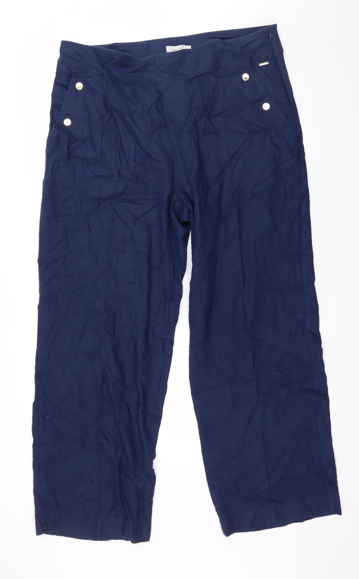 Per Una Womens Blue   Trousers  Size 14 L29 in