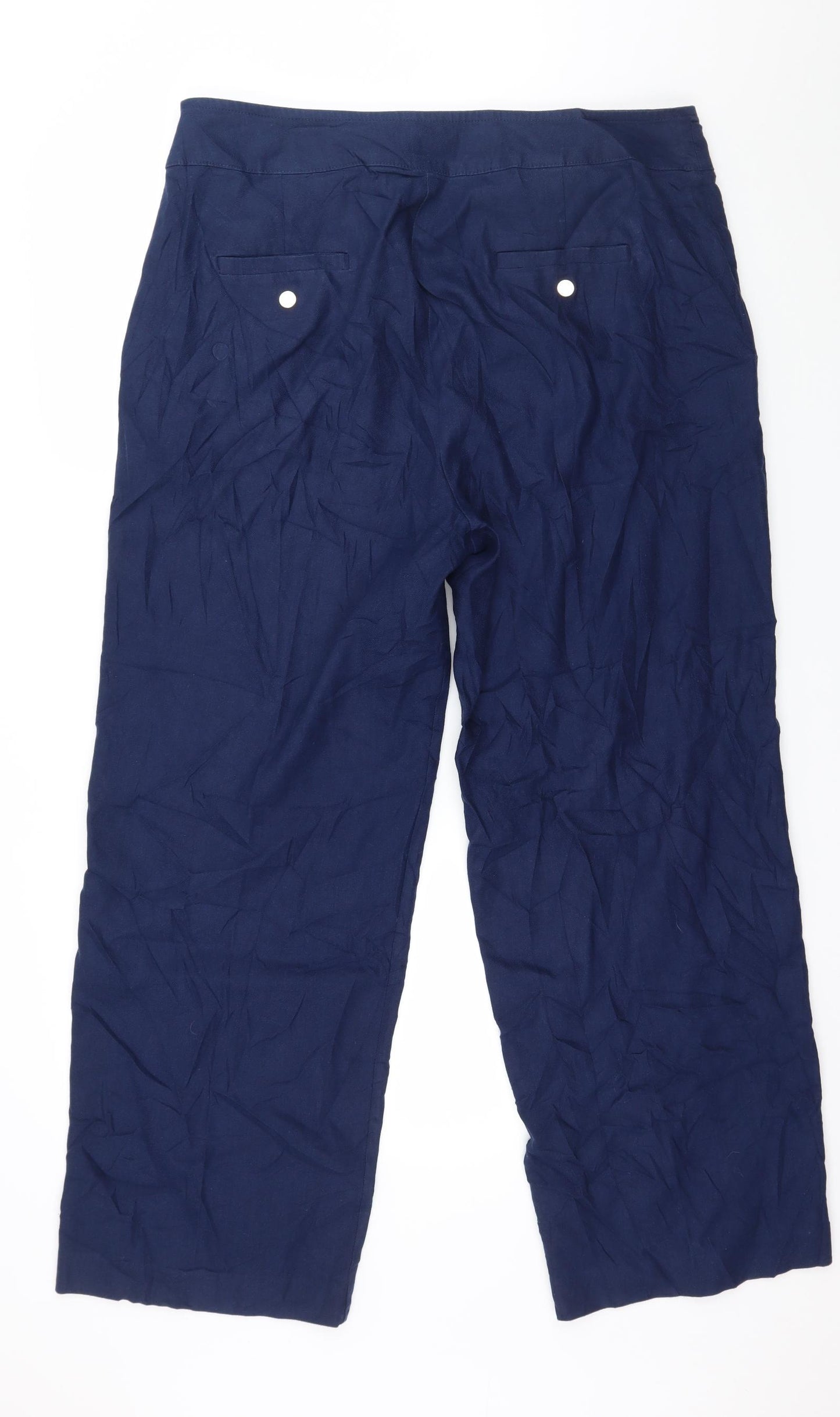 Per Una Womens Blue   Trousers  Size 14 L29 in