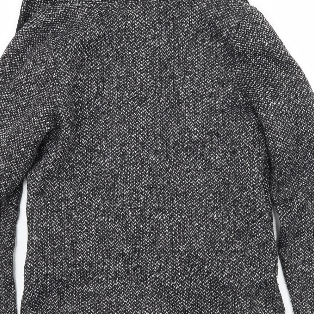 NEXT Womens Grey  Fleece Cardigan Jumper Size 6
