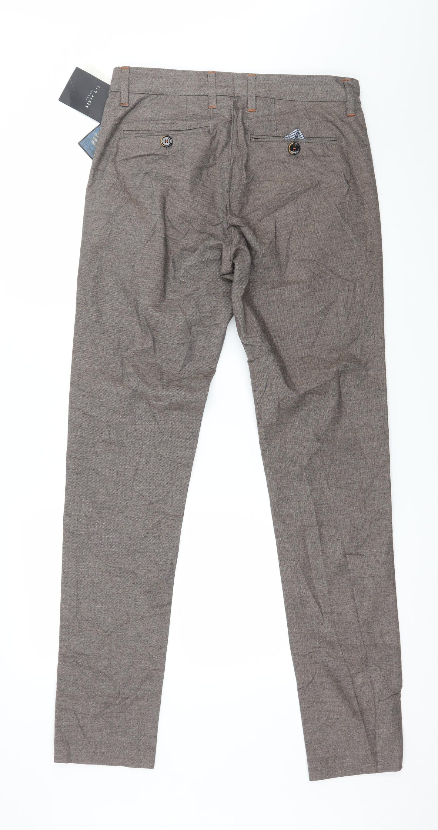Ted Baker Mens Brown   Trousers  Size 30 in L34 in