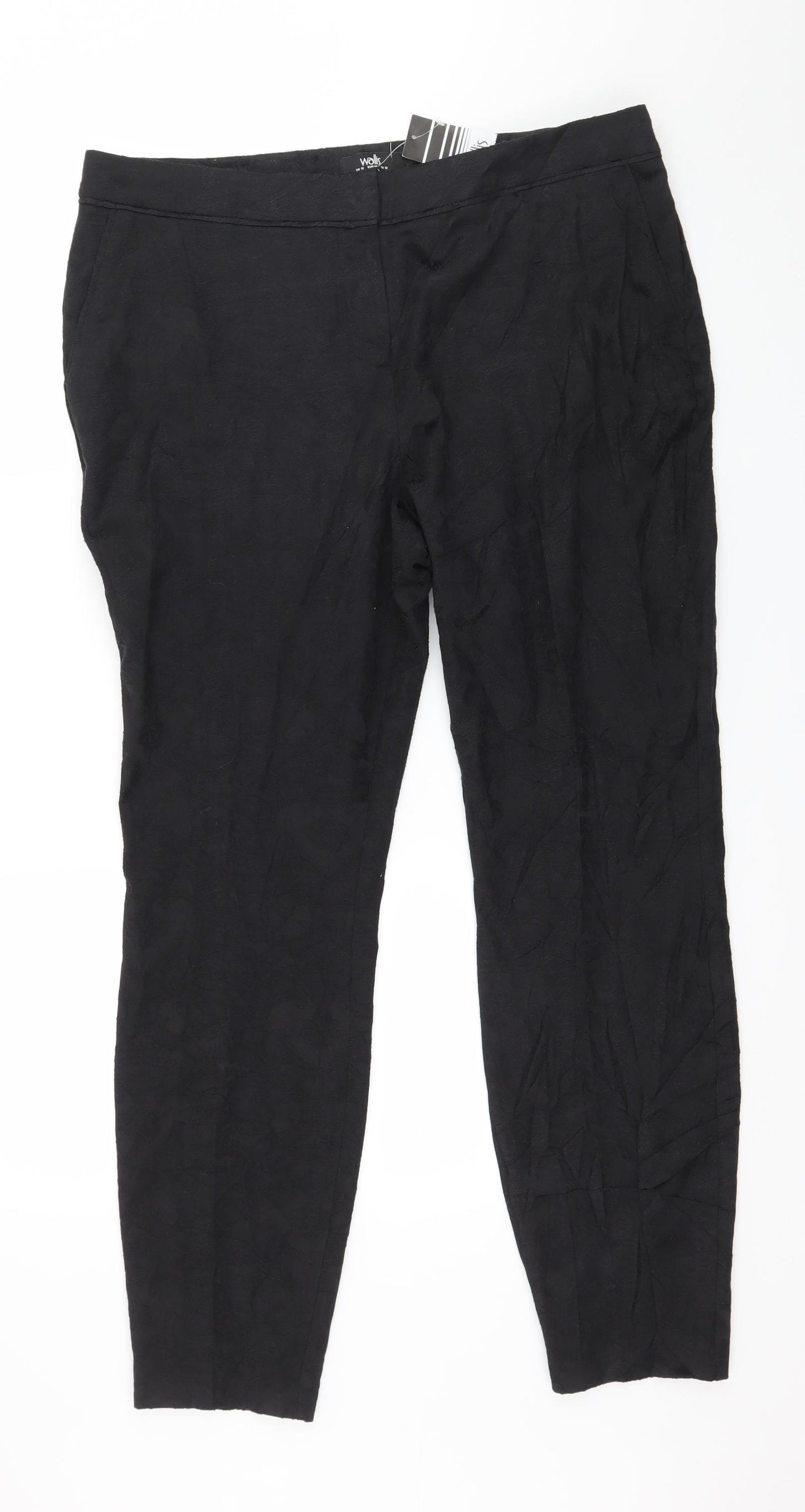 Wallis Womens Black   Trousers  Size 16 L30 in