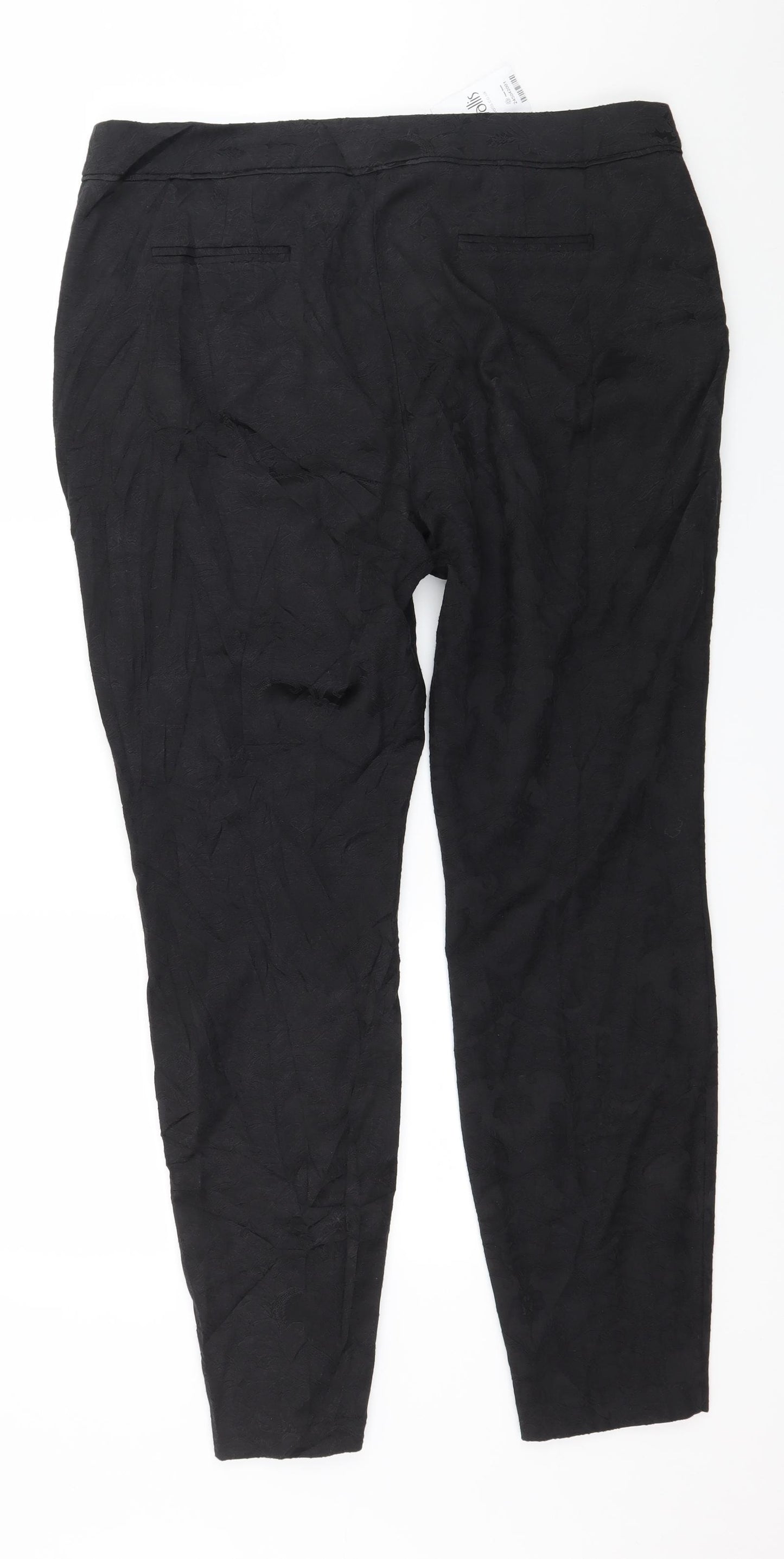 Wallis Womens Black   Trousers  Size 16 L30 in