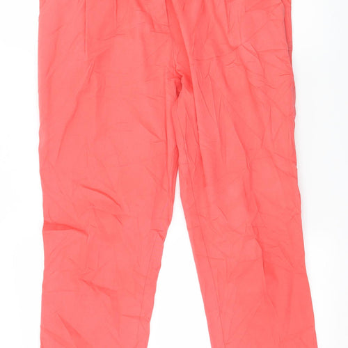 Topshop Womens Pink   Trousers  Size 10 L26 in