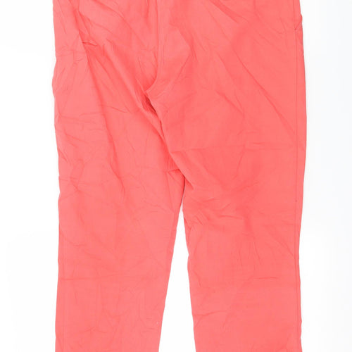 Topshop Womens Pink   Trousers  Size 10 L26 in