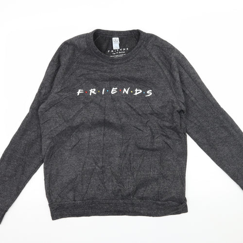 Alternative Womens Grey  Jersey Pullover Sweatshirt Size S  - Friends