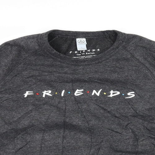 Alternative Womens Grey  Jersey Pullover Sweatshirt Size S  - Friends
