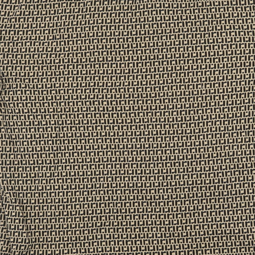River Island Womens Brown Geometric Jersey Basic T-Shirt Size XS