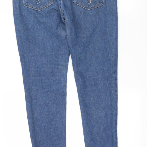Denim & Co. Womens Blue  Denim Skinny Jeans Size 10 L30 in