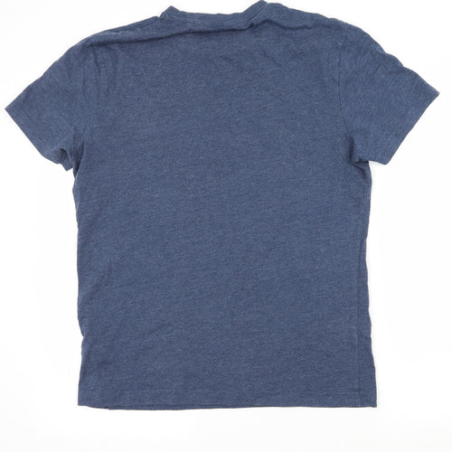 TU Mens Blue  Jersey  T-Shirt Size M  - Motorcycle