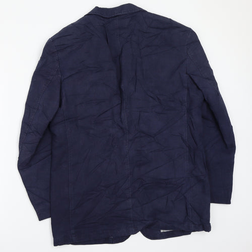 Ultimo Mens Blue   Jacket Suit Jacket Size 38