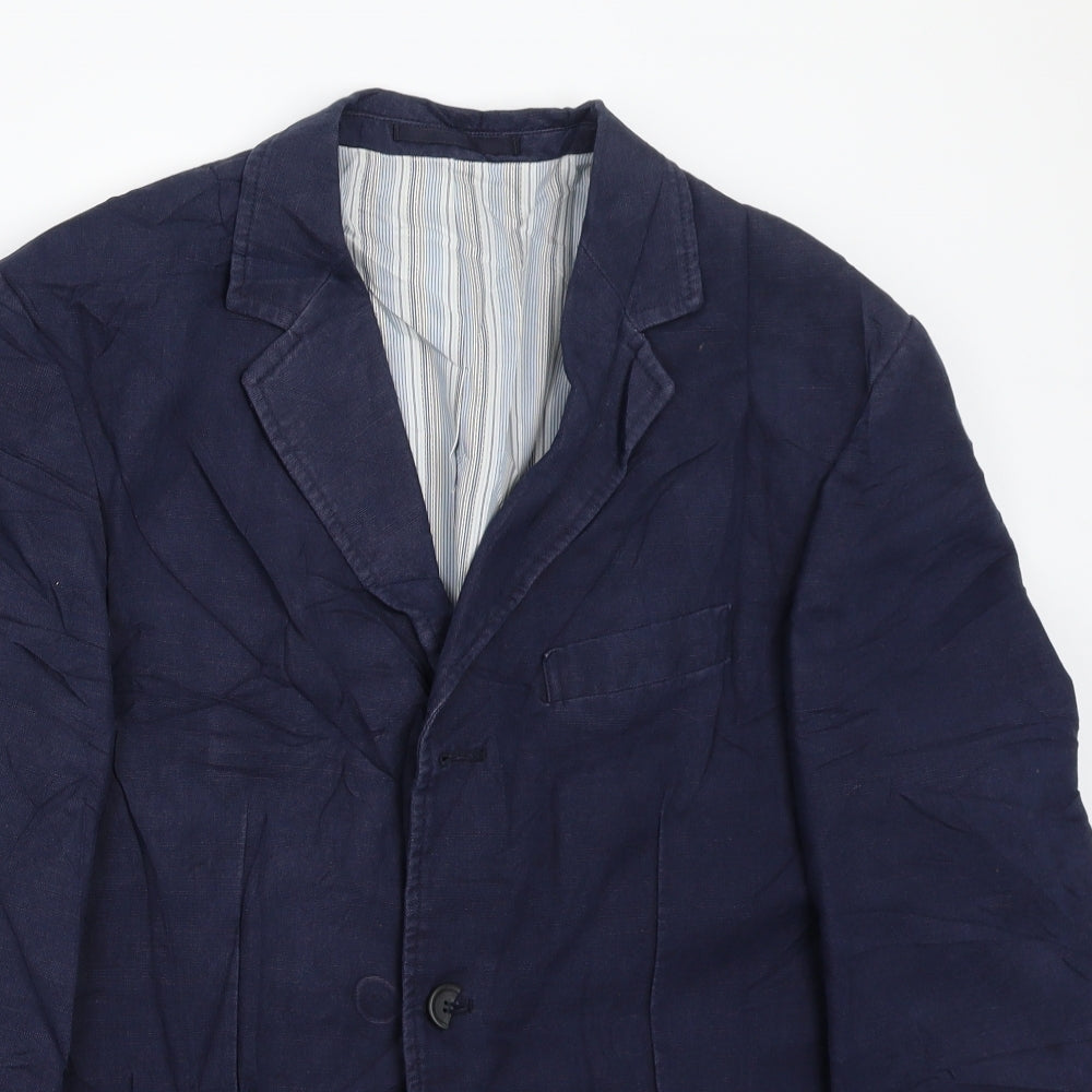 Ultimo Mens Blue   Jacket Suit Jacket Size 38