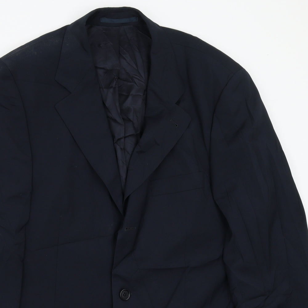 HUGO BOSS Mens Blue   Jacket Suit Jacket Size 48