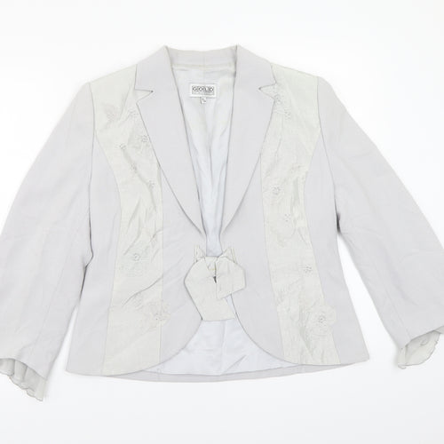Gold Womens Grey   Jacket Coat Size 10