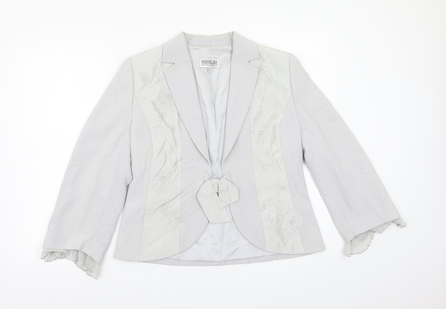 Gold Womens Grey   Jacket Coat Size 10
