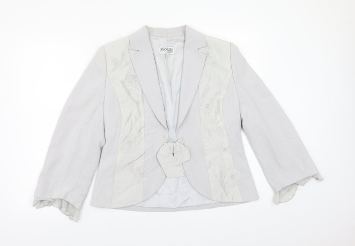 Gold Womens Grey   Jacket Coat Size 10
