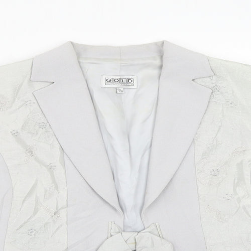 Gold Womens Grey   Jacket Coat Size 10