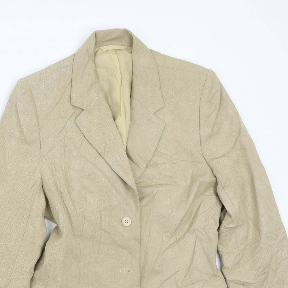 NEXT Womens Beige   Jacket Coat Size 8