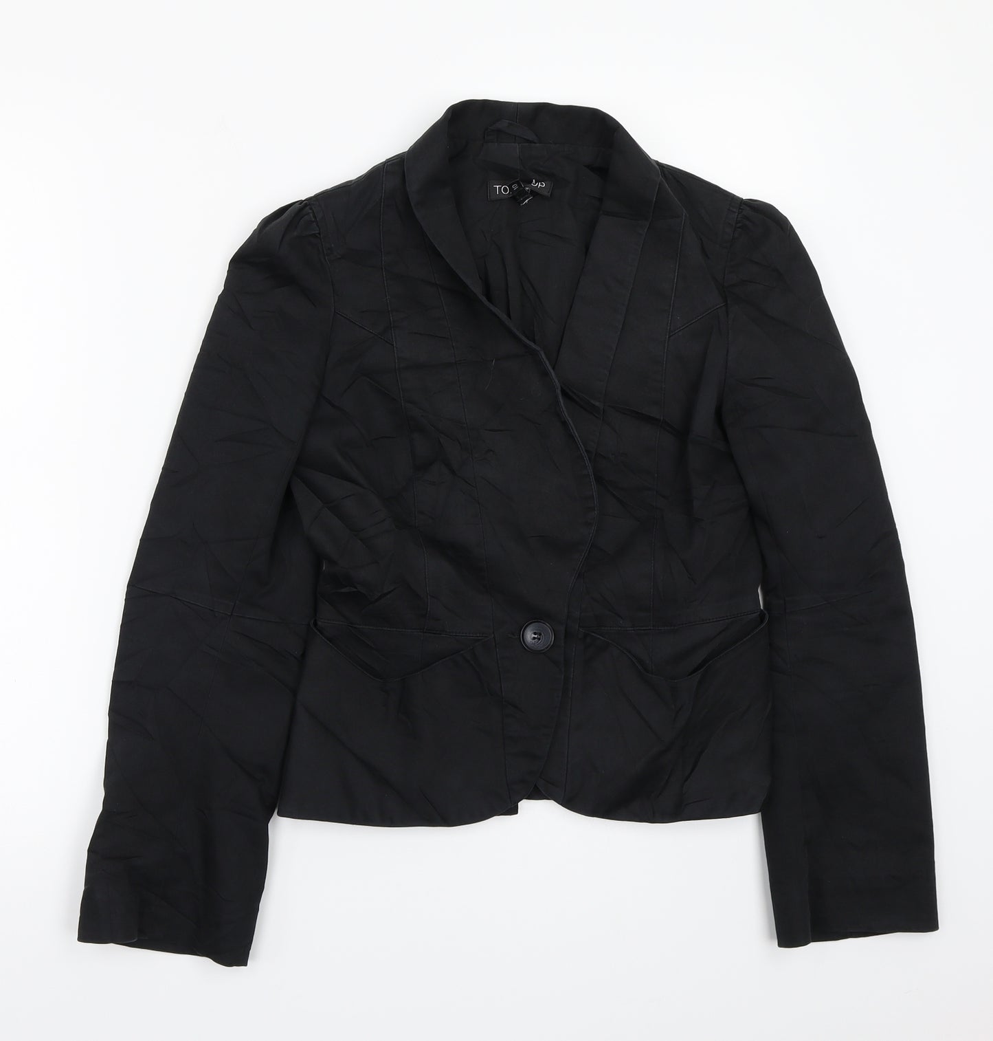 Topshop Womens Black   Jacket Coat Size 10