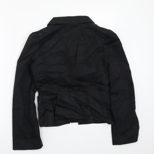 Topshop Womens Black   Jacket Coat Size 10