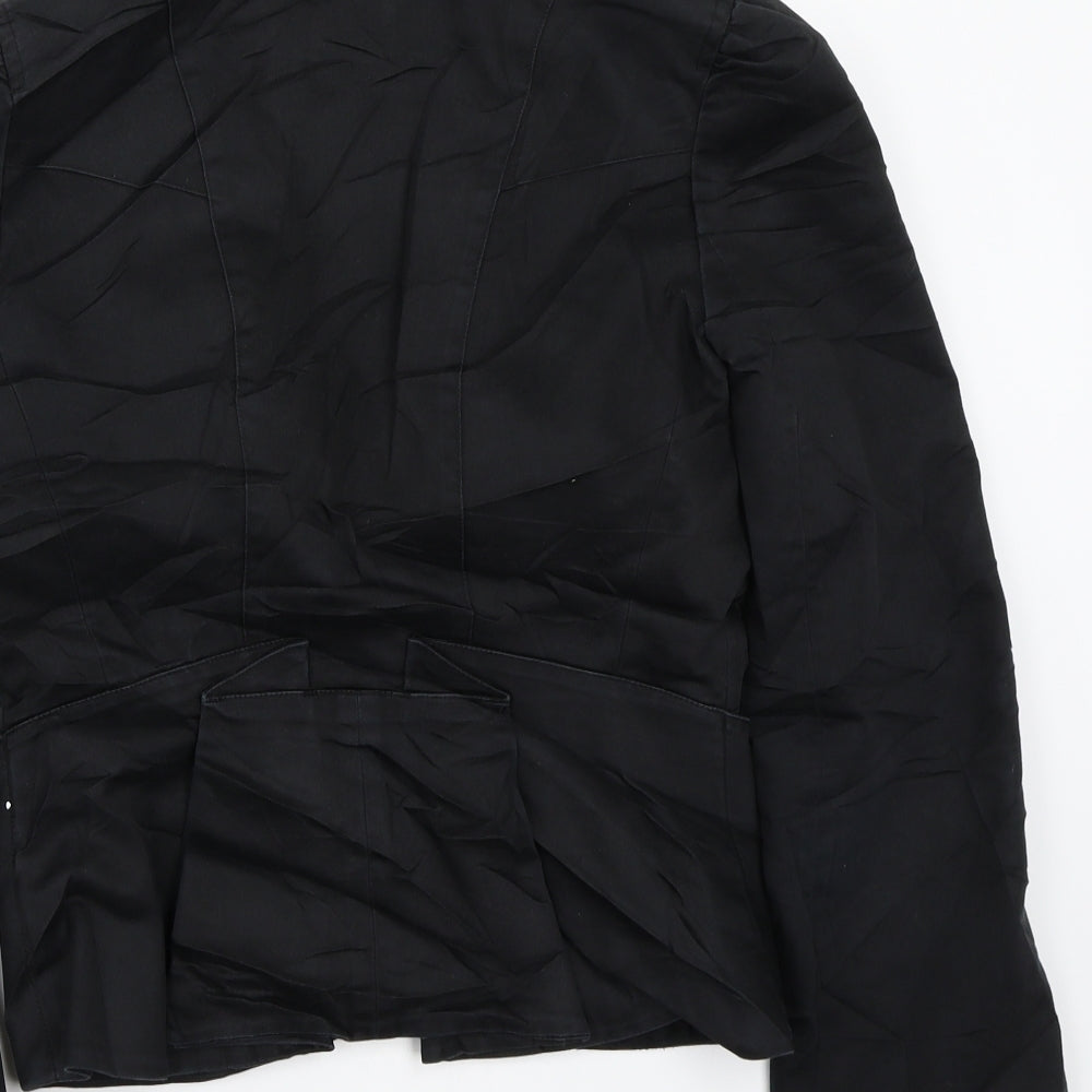 Topshop Womens Black   Jacket Coat Size 10