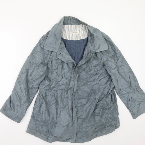 Patra Womens Blue   Jacket Suit Jacket Size M