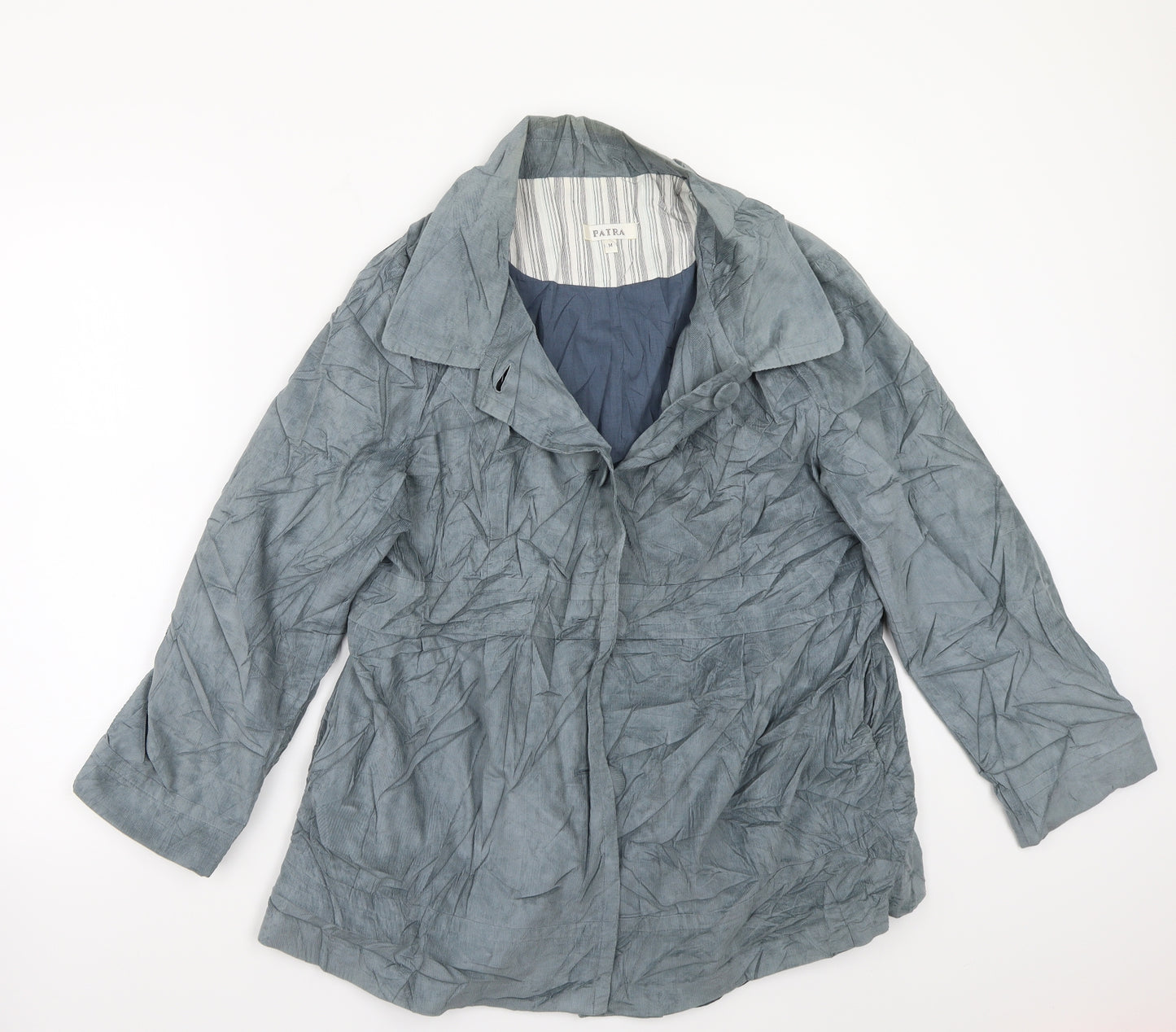 Patra Womens Blue   Jacket Suit Jacket Size M