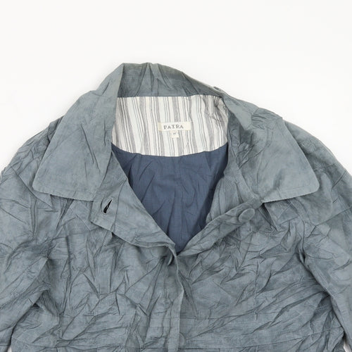 Patra Womens Blue   Jacket Suit Jacket Size M