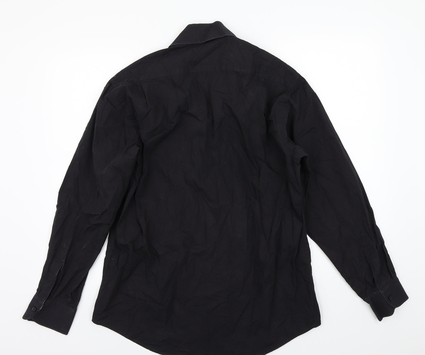Milan Mens Black    Button-Up Size 16