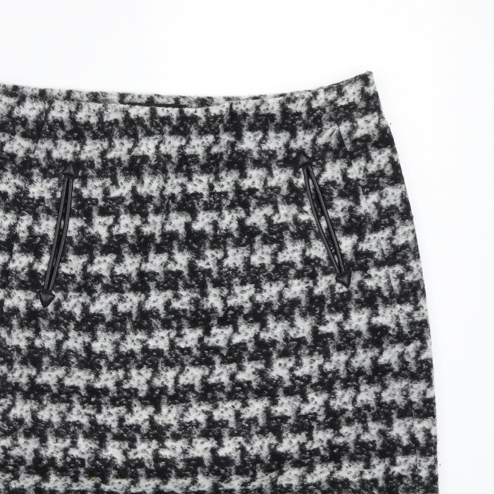 Preworn Womens Grey   A-Line Skirt Size 36