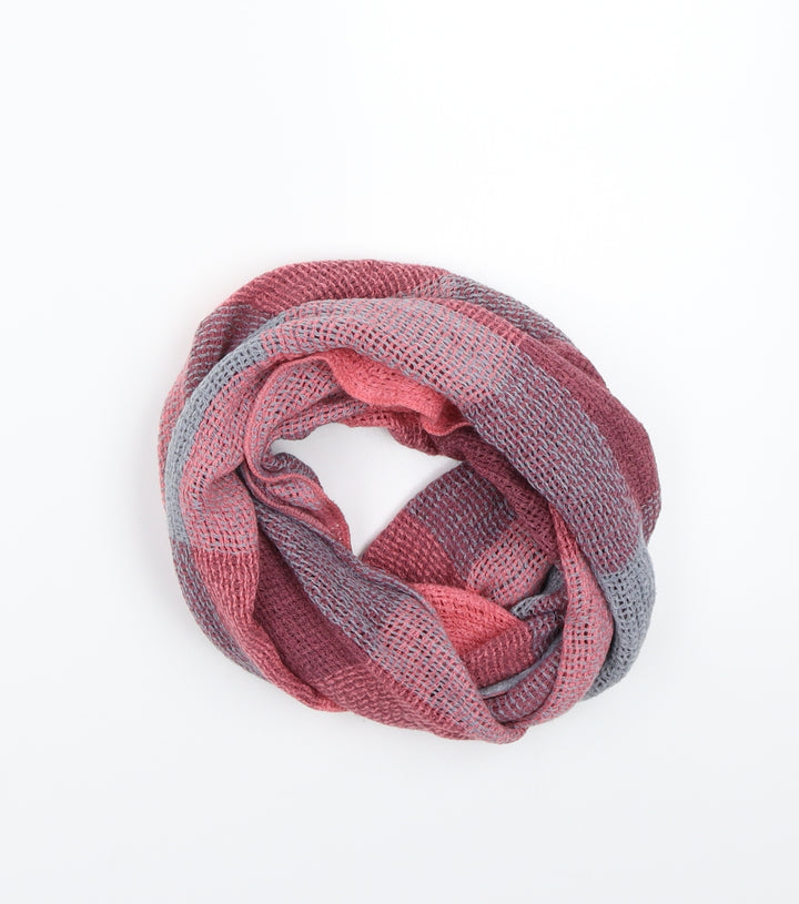 Preworn Womens Pink Check Scarf