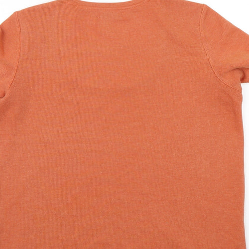 BM Womens Orange   Basic T-Shirt Size S