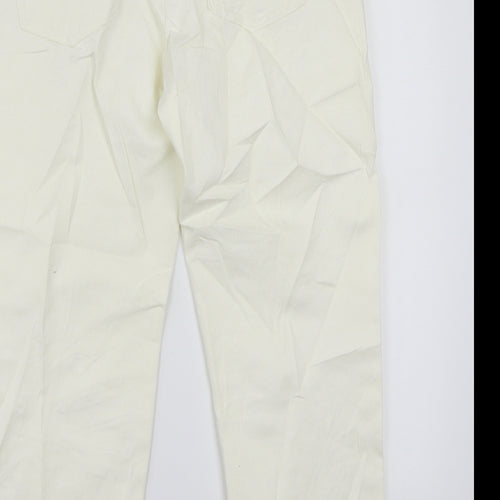 Marks and Spencer Womens White   Cropped Jeans Size 14 L24 in