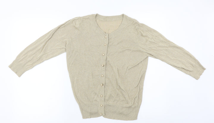BHS  Womens Beige   Cardigan Jumper Size 16